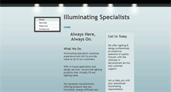 Desktop Screenshot of illuminatingspecialists.com